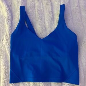 Discontinued Blue lululemon align tank no flaws - tag and padding removed